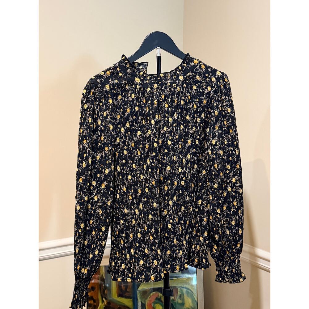 3 for $9 New In Pleated Boho Pesant top ruffle cuff S NWT